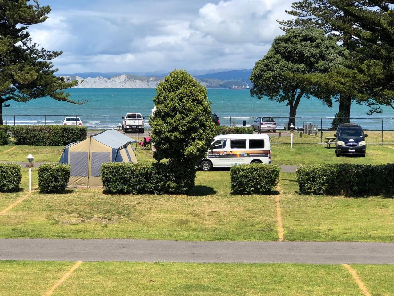 Waikanae Beach Top 10 Holiday Park جيسبورن المظهر الخارجي الصورة